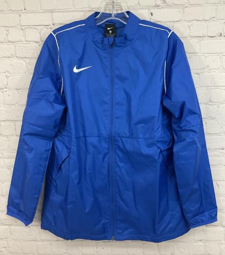 Nike BV6895-463 Women's 100% Polyester Full-Zip Soccer Rain Jacket Blue Medium