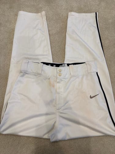 White Men's Medium Adult Nike Game Pants (Used)