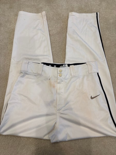 White Men's Medium Adult Nike Game Pants (Used)