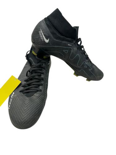 Used Nike AIR ZOOM Adult FB Cleats Black And Neon Green Senior 8.5 11835-S000203320