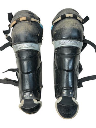 Used Easton EASTON JEN SCHRO VERY BEST SHINGUARD Catchers Leg Guards Black Youth 11835-S000203361