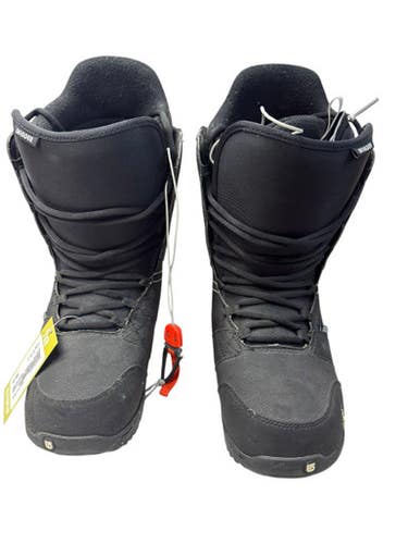 Used Burton INVADER Mens Snowboard Boots Black Senior 11.5 11835-S000203250