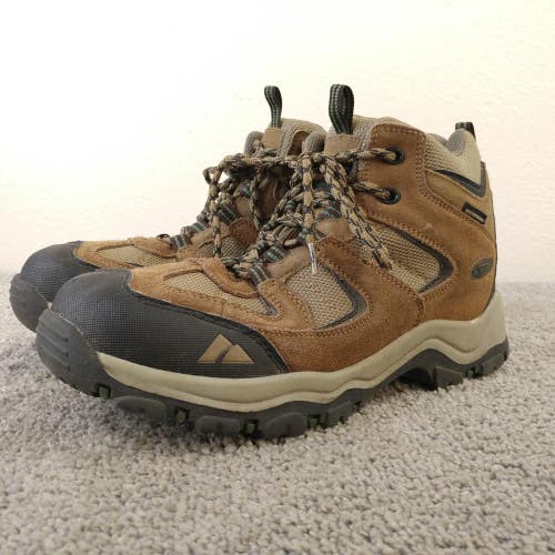 Outland Bellevue Waterproof Hiking Boots Boys Size 6 Shoes Brown Sude Leather