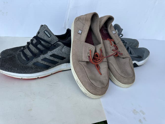 Mens DC skateboarding , NIKE training , adidas adiprene sneakers