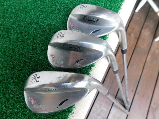 Tour Player's FOURTEEN RM (50.10*, 54.12*, 60.10*) Wedge Set w/ KBS TOUR X-Stiff