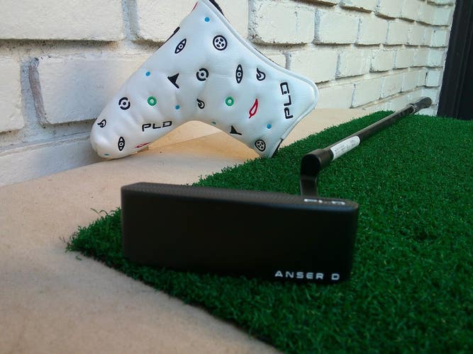 PING PLD Anser D Matte Black Putter - Slight Arc - 35.25"