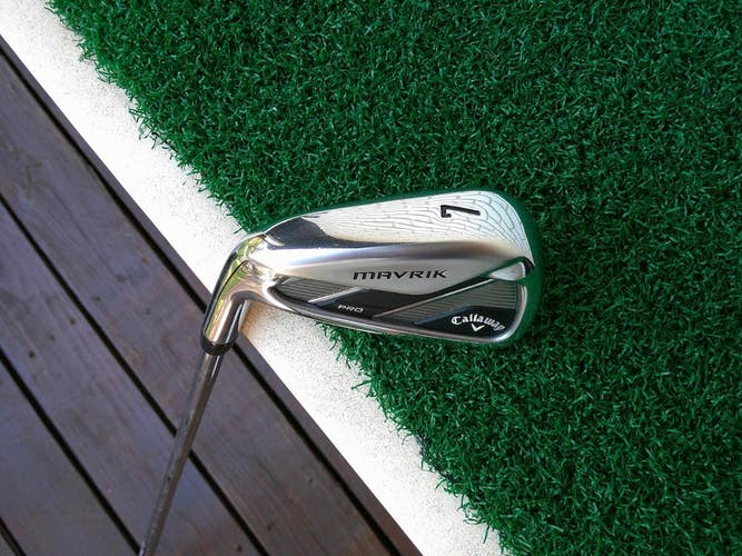 Callaway MAVRIK PRO 7-Iron w/ True Temper ELEVATE Stiff Flex Shaft - LEFTY