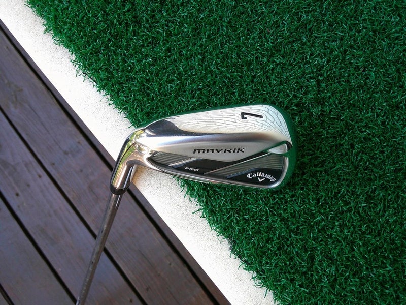 Callaway MAVRIK PRO 7-Iron w/ True Temper ELEVATE Stiff Flex Shaft - LEFTY