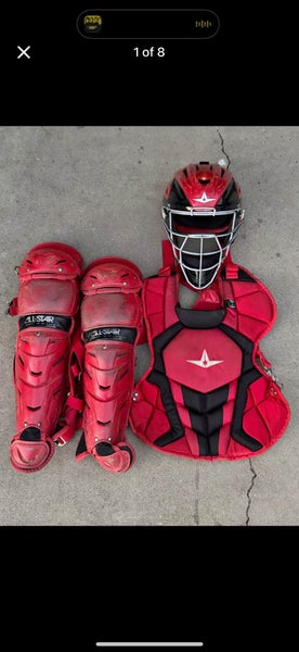 Red All Star System 7 Axis Catcher's Set (Used)