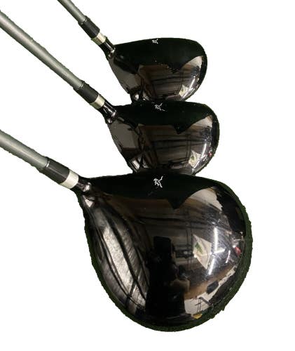 AGX Golf Magnum Wood Set XLT Driver,3w,5w RH Senior Graphite HCs New Jumbo Grips