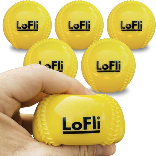 (New) Lo Fli Limited flight training baseball soft & squishy (box of 6 balls) 5oz balls