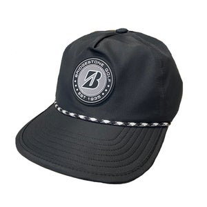 NEW Bridgestone Crusher Black Adjustable Snapback Golf Hat/Cap