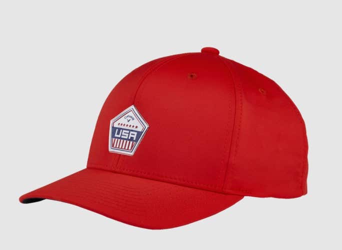 Callaway CG Patriot Cap (Red, Adjustable) 2023 Golf Hat NEW