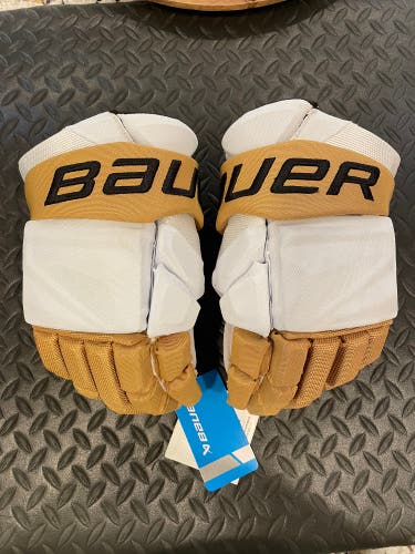 New VGK NHL Bauer Vapor Hyperlite Gloves 13" Pro Stock (New)
