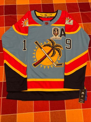 *NEW* Florida Panthers Reverse Retro #19 Matthew Tkachuk Stanley Cup Champions Adidas