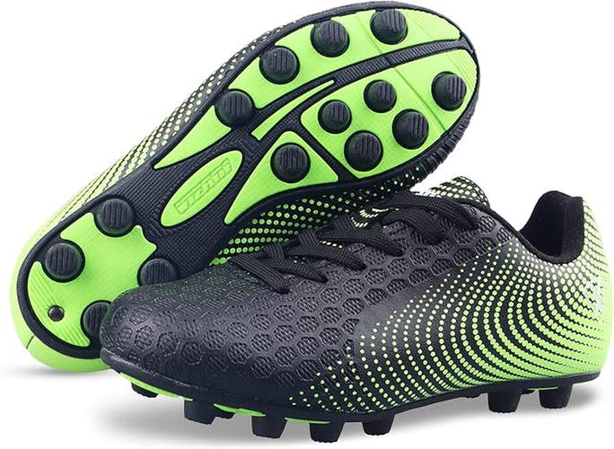 Vizari Stealth Firm Ground Soccer Cleats Cushioned Heel, Anti-Stretch Lining | VZSE90009J-4