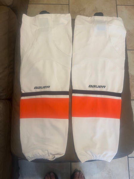 White Senior Bauer Socks (New)