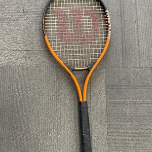 Used Wilson TITANIUM 3 Adult Tennis Racquet Orange Unknown 11614-S000229175