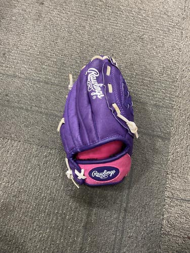 Used Rawlings HIGHLIGHT BB/SB Glove RH Throw Purple And Pink 10" 11614-S000229152