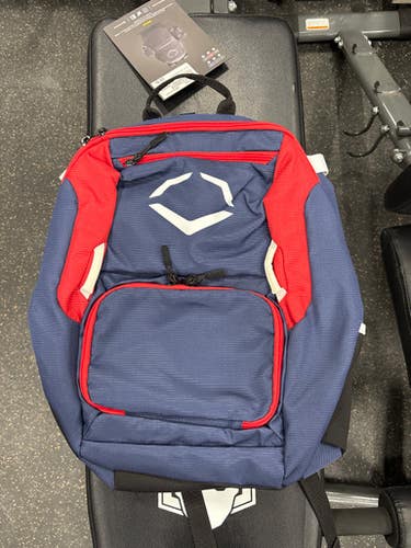 Used Evoshield EVO SRZ-1 BACKPACK BB/SB Player Backpack White/Red/Navy 11337-S000477938