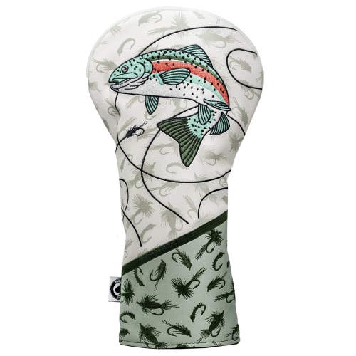 Pins And Aces Golf Trout Driver Cover Hand Made And Sewn Synthetic Leather NEW