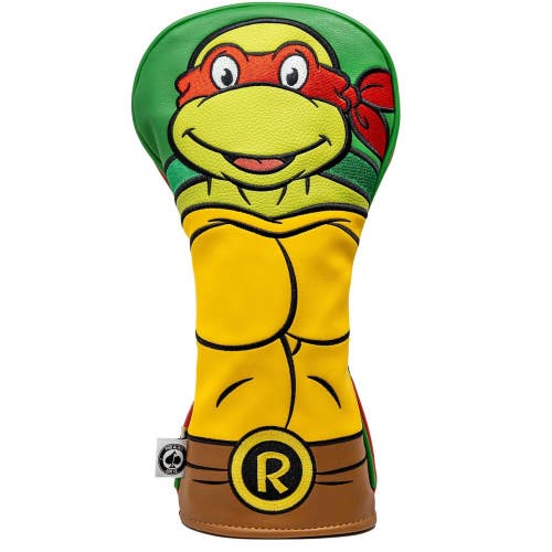 Pins And Aces Golf TMNT - Raphael Driver Cover Durable Synthetic Leather NEW
