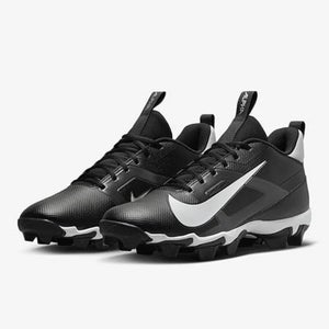 Nike Alpha Menace 4 Shark FN0028-001 Men 8.5 Black White Football Cleats RHS6029