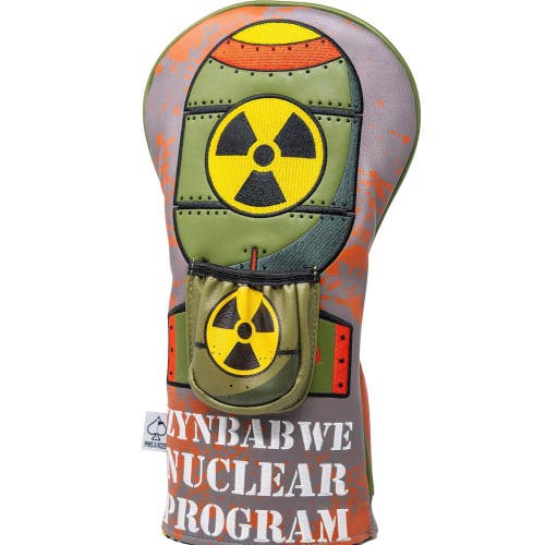 Pins And Aces Golf Zynbabwe Nuclear Program - Driver Cover Synthetic Leather NEW