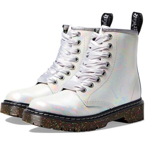 Dr. Martens 1460 Pascal Bex Youth US 12 White Opalescent Shimmer Boots RHS6040
