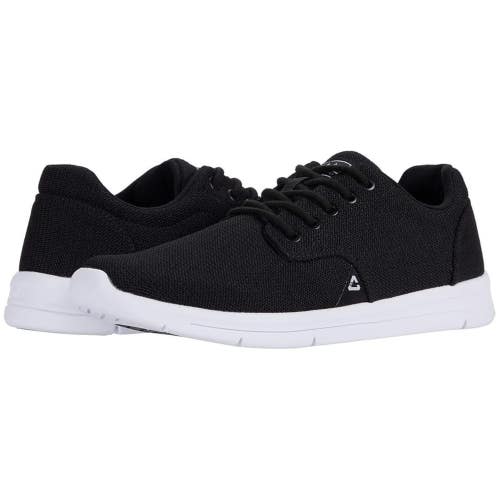 TravisMathew The Daily Sneakers Men's 9 Black Knit Lace Up Casual Shoes RHS5982