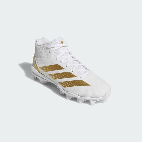 Adidas Adizero Impact.2 Molded IF5106 Mens 10 White Gold Football Cleats RHS6154