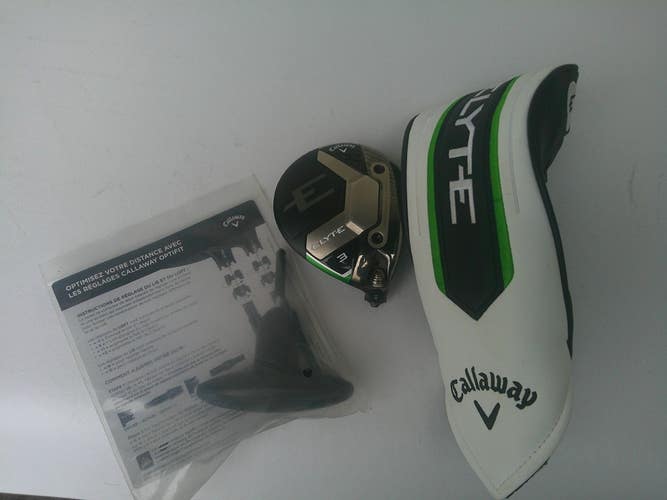 Callaway ELYTE 15* 3-Wood Head - w/ Head Cover and Tool