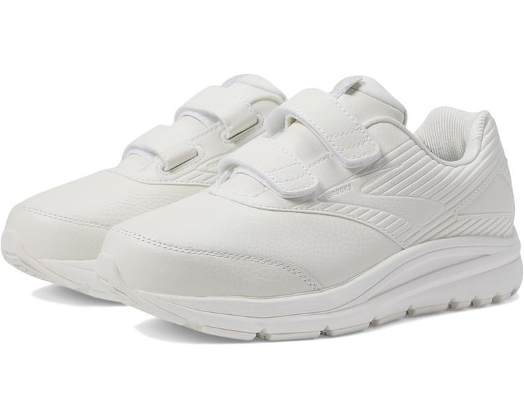 Brooks Addiction Walker V-Strap 2 120309-142 Women's US 12 White Shoes RHS6011