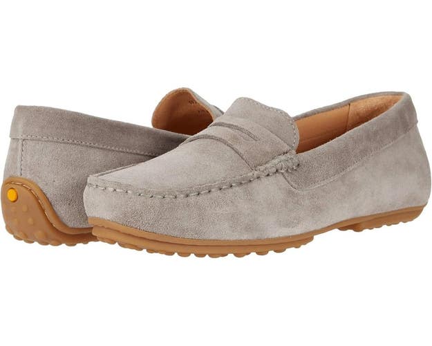 Samuel Hubbard Free Spirit Driver Loafers Women's US 7.5 Gray Suede Shoes ZAP605