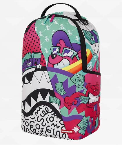 Sprayground Street Art Backpack Unisex Graphic Print Adjustable Strap Bag SPR187