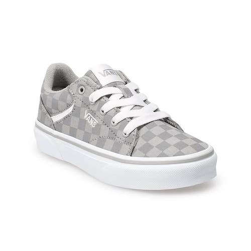 Vans Seldan VN000CXFBGF Sneakers Kids US 3 Gray White Lifestyle Shoes GAL776