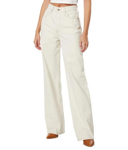 AG Jeans Kora Jeans Women's 27 Pale Oak Denim Cotton High-Rise Wide Leg GBO808