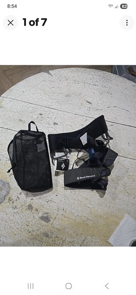 Black diamond rock climbing harness new size large