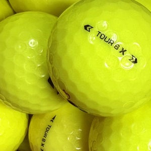 12 Near Mint AAAA Yellow Bridgestone B X Used/ Recycled Golf Balls w/Mesh Bag
