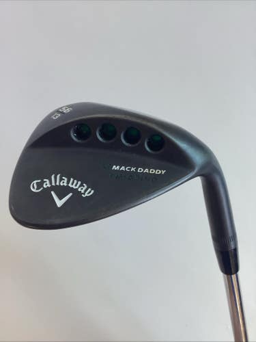 Callaway Mack Daddy PM-Grind Black SW 56* Sand Wedge With KBS Tour-V Steel Shaft
