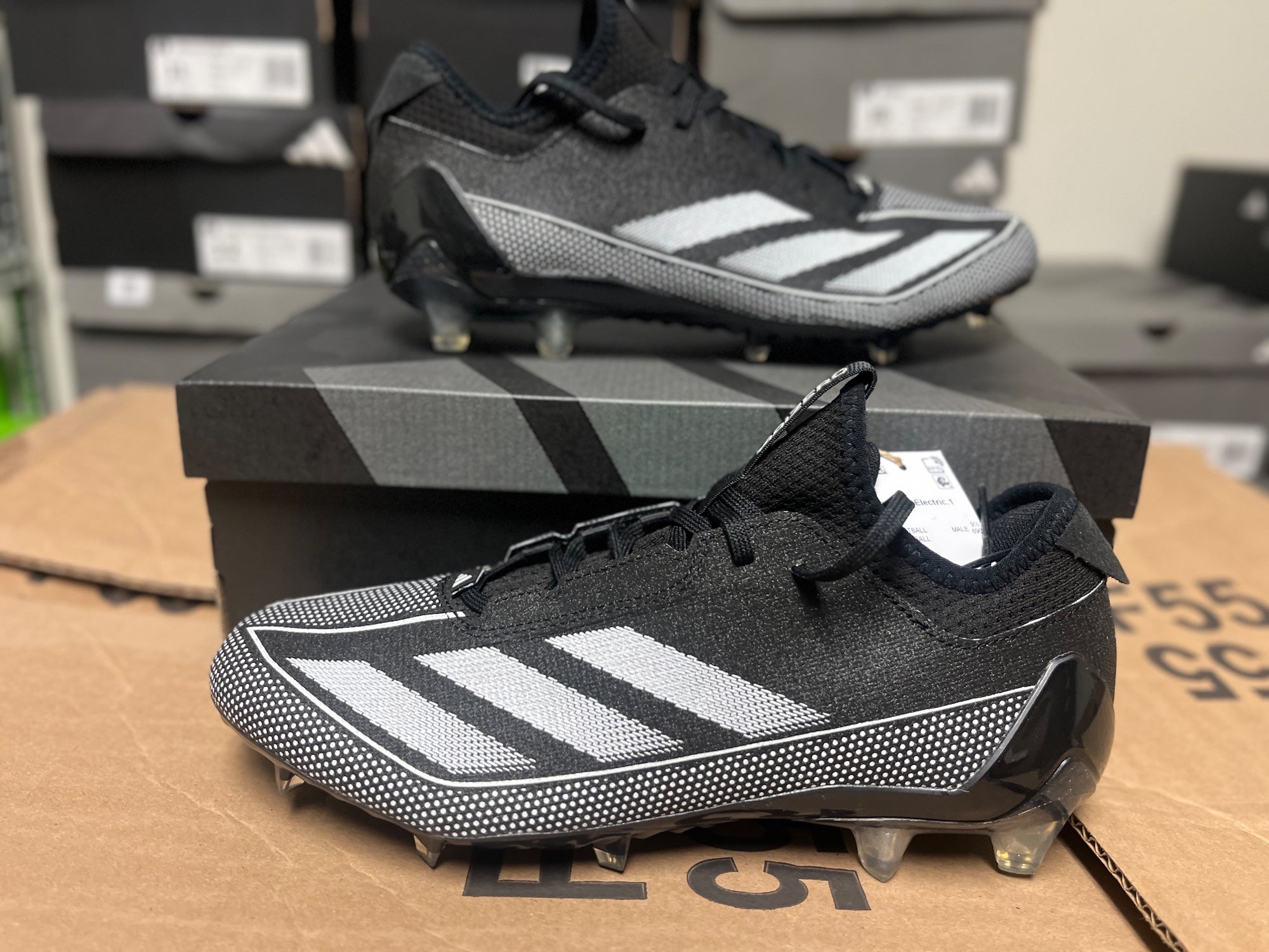 Adidas Adizero PRIMEKNIT Football Cleats Core Black Purple  display picture 1