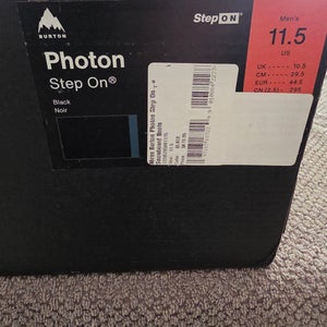 Men's Size M 11.5 (W 12.5) Burton PHOTON STEP ON Snowboard Boots Medium Flex All Mountain (Used)