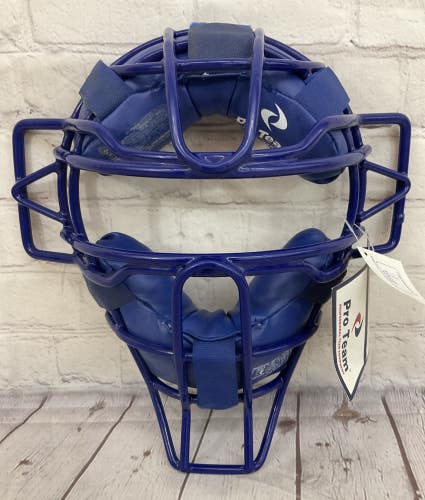 Pro Team NOCSAE FM1216E Youth Baseball Catcher's Facemask Royal Blue