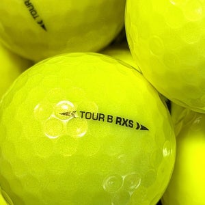 12 pk Bridgestone Tour B RXS Golf Balls / Yellow/ Premium AAA Used w/Mesh Bag