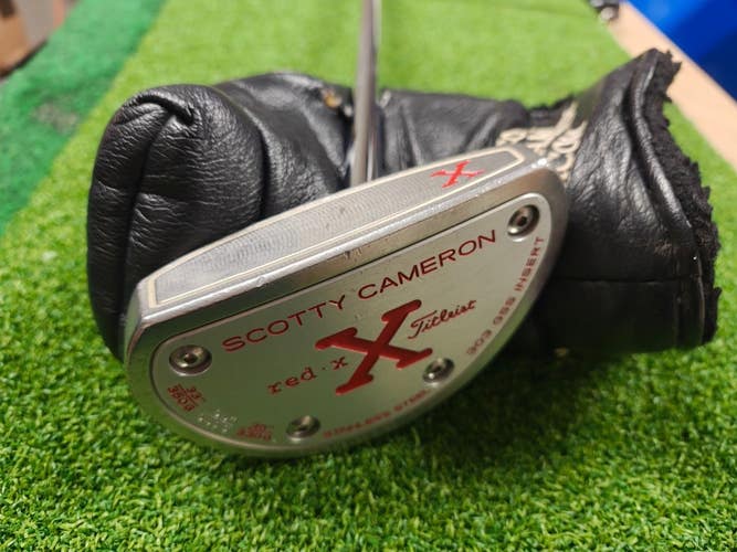 Scotty Cameron Red-X Center Shafted 34 Inch Putter w Headcover