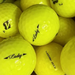 Bridgestone Yellow Lady Precept......12 Near Mint AAAA Used Golf Balls