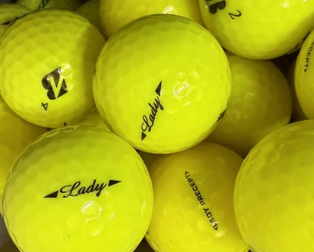Bridgestone Yellow Lady Precept......12 Near Mint AAAA Used Golf Balls