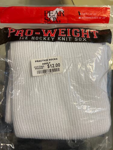 White Senior Large Socks (New)