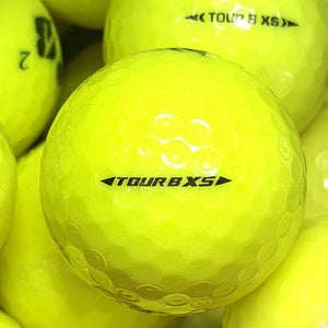 12 Near Mint AAAA Yellow Bridgestone Tour B XS Used Golf Balls