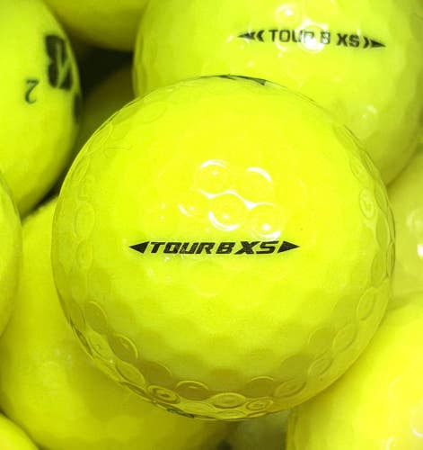 12 Near Mint AAAA Yellow Bridgestone Tour B XS Used Golf Balls
